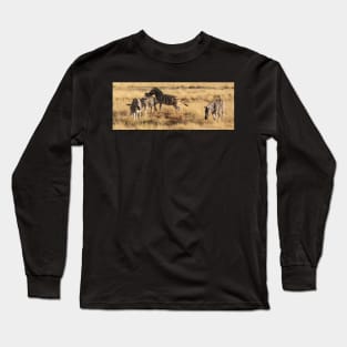 Zebra playing. Long Sleeve T-Shirt